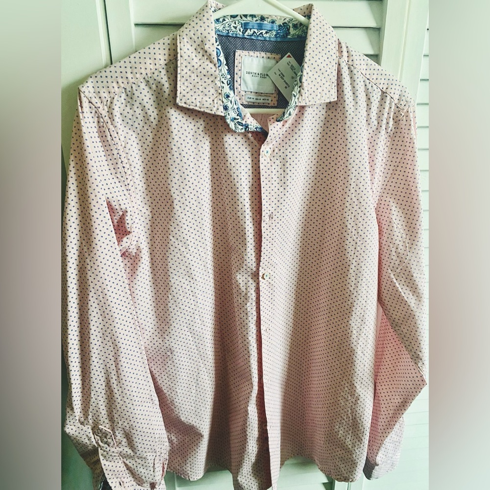 Cactus Man MEDIUM MEN’s SHIRT DENIM & FLOWER BRAND in Pink - Picture 5 of 6